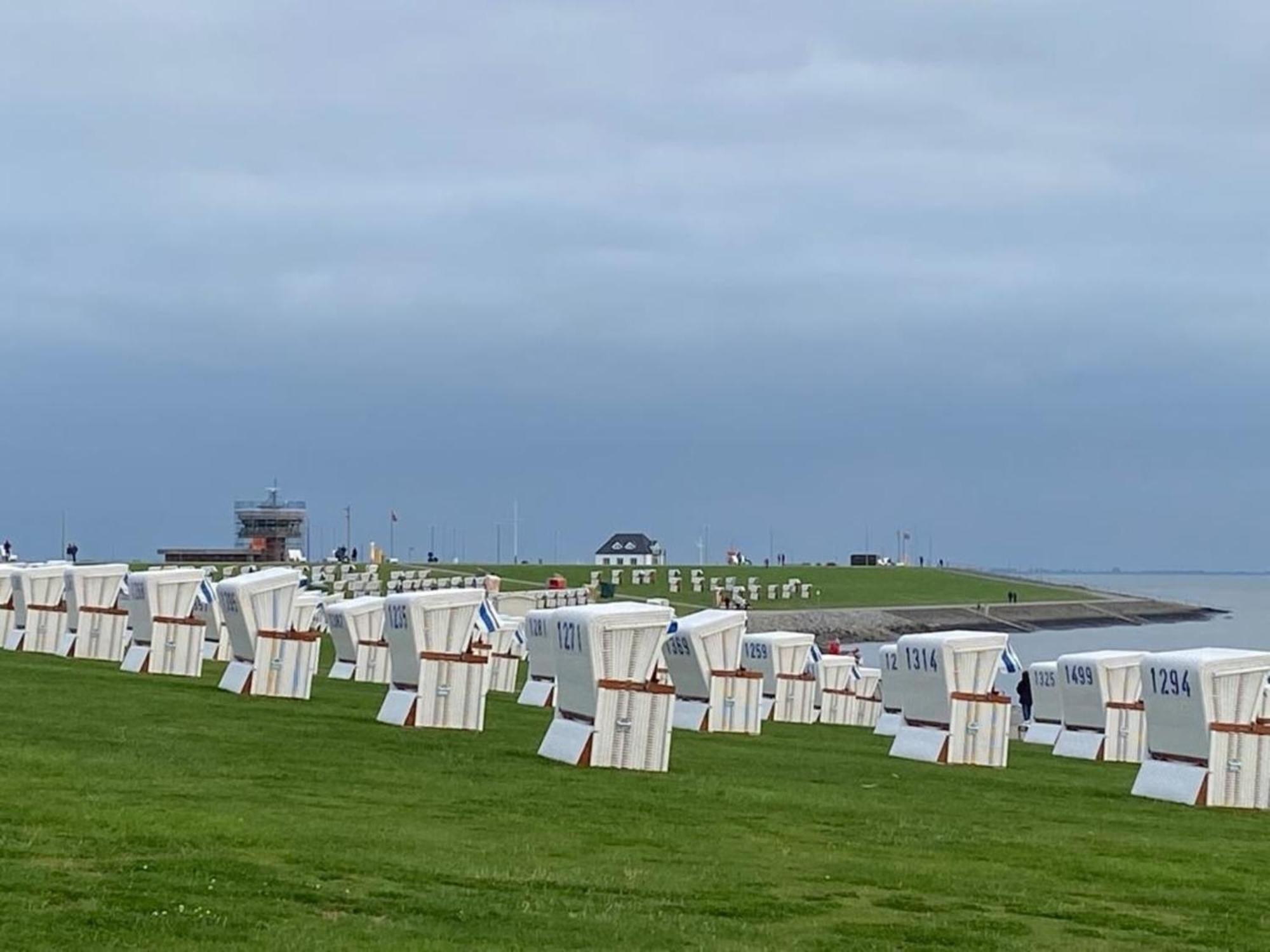 Strandkorb Buesum Exklusiv,Hafennaehe Luaran gambar